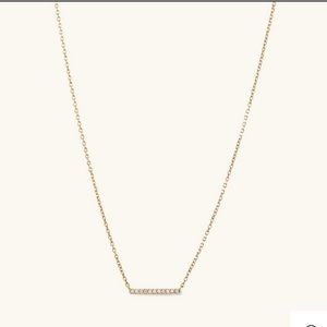 Mejuri Diamonds Line Necklace